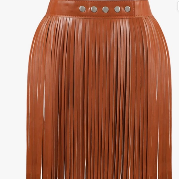 Women Punk Leather Cinch Belt Gothic Tassel Waist Belt Western Punk Skirt Belts main image 7